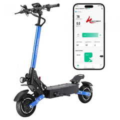 Hulajnoga elektryczna Halo Knight T108 10-calowe opony drogowe, silnik 1000W*2, maks. prędkość 65km/h - Czarny - HulajPro.app