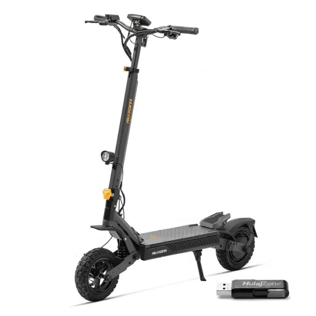 Ausom L1 Max Składana e-hulajnoga, 1000W 48V 20,8Ah 90 km 50 km/h, amortyzujące zawieszenie sprężynowe - HulajPro.app