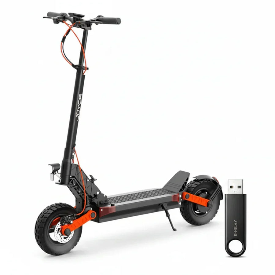 Joyor S8, silnik 600W, bateria 48V 26AH, 10-calowe opony, maks. prędkość 25km/h, zasięg 90km - HulajPro.app