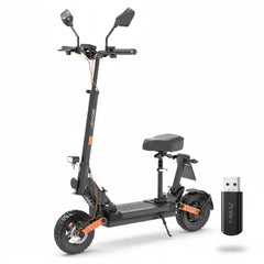 JOYOR S8E, silnik 800W, bateria 48V 26AH, opony 10-calowe, 45km/h, 80km, wyświetlacz NFC - Czarny - HulajPro.app